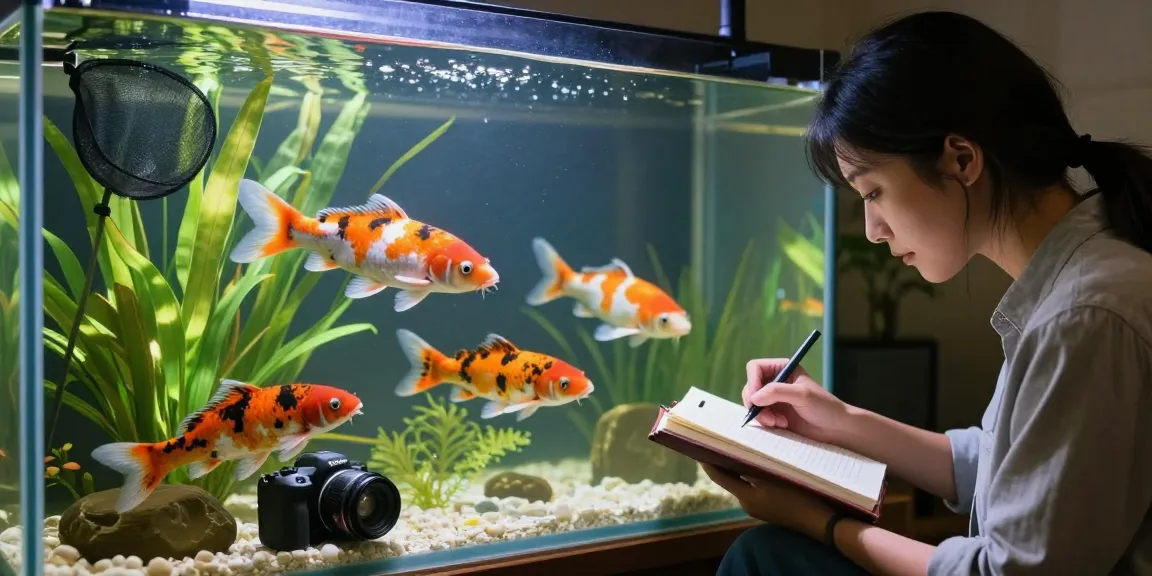 KoiAminos enhancing fish keeping experience with vibrant aquarium scene and enthusiastic aquarist.